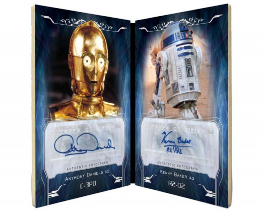 One of the beautiful Dual Autograph Book cards.