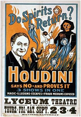 Sample of an early Houdini poster