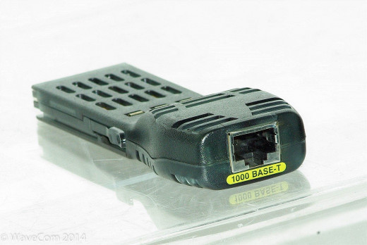 For RJ45 connection to twisted pair copper wire.  1000BaseT gigabit Ethernet module typical price: $9 or $15 dollars a module for the clones.  It can be MORE for genuine cisco modules (used) and much more for new modules.