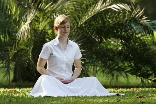 Pranayama and simple breathing exercise can help calm the mind.