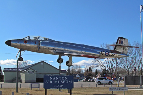 Avro Canada CF-100 "Canuck" MK111D – Serial No. 18152.  Currently on display at the Nanton Air Museum, Nanton, Alberta.