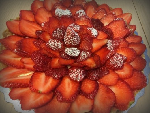 Low Fat-No bake strawberry cheesecake