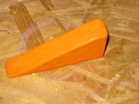 The diagonal orange block