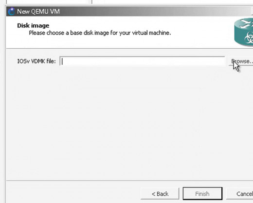 BROWSE FOR THE VIRTUAL DISK IMAGE