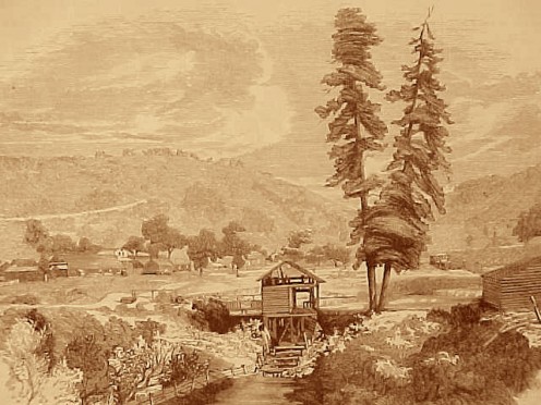 This is what Sutter's Mill looked like back in early 1848 