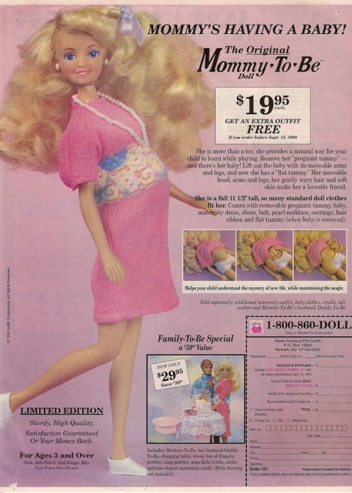 1993 Mommy To Be Advertisement
