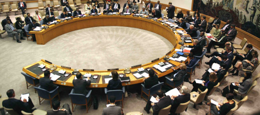 A UN Security Council meeting discussing the instability in Somalia.