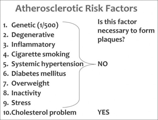 Shows the risk factors or causes of heart attacks.