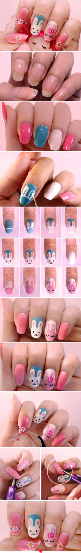 Click Pic for 16 Easy Easter Nail Designs for Short Nails | DIY Nail Art for Teen Girls