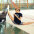 An oversplit by an Olympic gymnast An oversplit by an Olympic gymnast