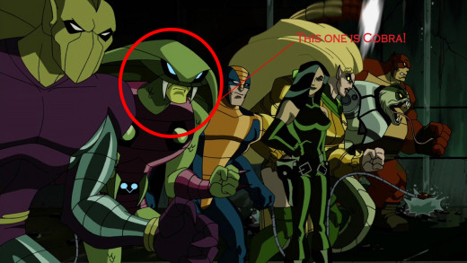 "It was discovered the Cobra, one of the members of the Serpent Society, had been replaced by a Skrull."