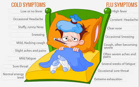many people confuse a cold with the flu.  Those people are know as "Norwegians".