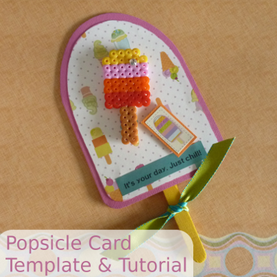 Make a summer themed card craft with a Popsicle designed card