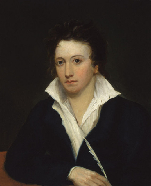 A portrait of Shelley by Alfred Clint