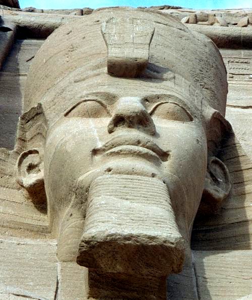 Photograph of Ramesses II, known to Greek historians as Ozymandias