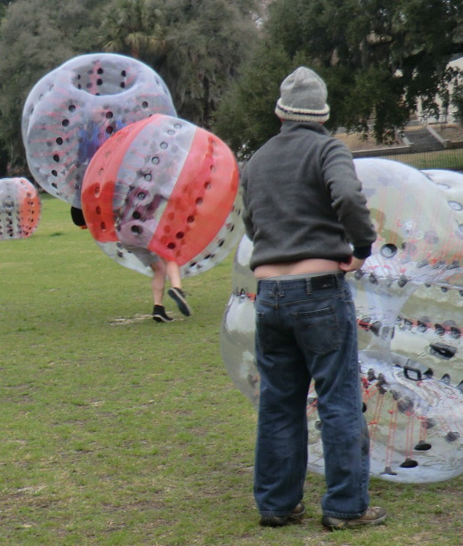 You might want to wear drawstring pants or a belt when you play or you are likely to lose your pants.