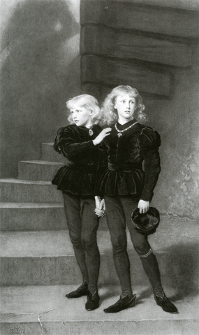 Young Prince Edward and his younger brother Prince Richard 