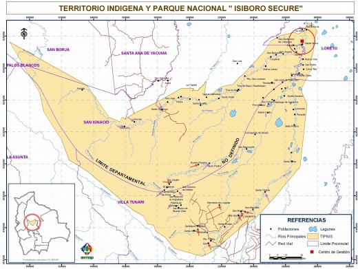 Indigenous Areas in Boliva Affected by the Highway