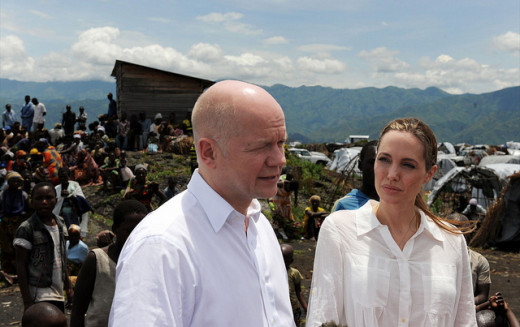 Angelina Jolie visits Nzolo Camp in the Democratic Republic of the Congo 