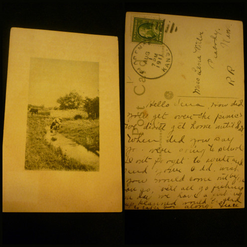 Postcard from 1911, Peabody, Kansas