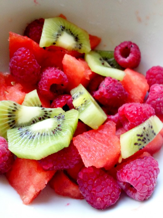 Fruit is not the only food individuals on the fruit flush diet can consume, but it is the primary one.