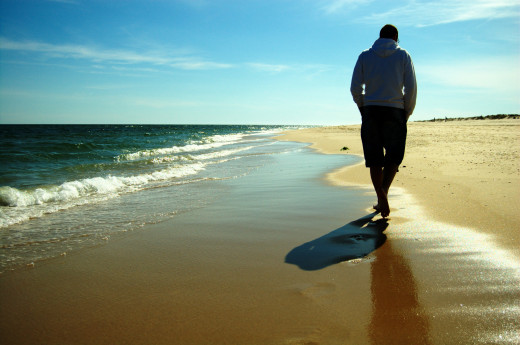 Walking on the beach can result in a wide variety of different health benefits.