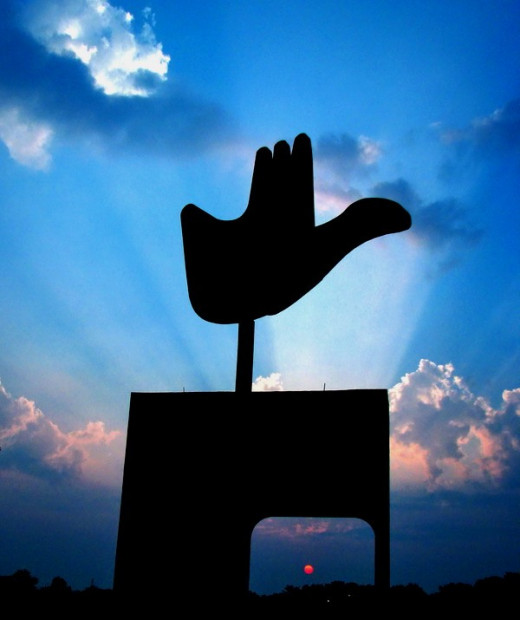 The Open Hand Monument, Chandigarh