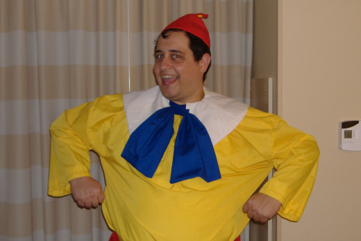 The author as Tweedledum