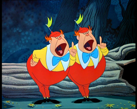 Tweedledee and Tweedledum from the1951 film