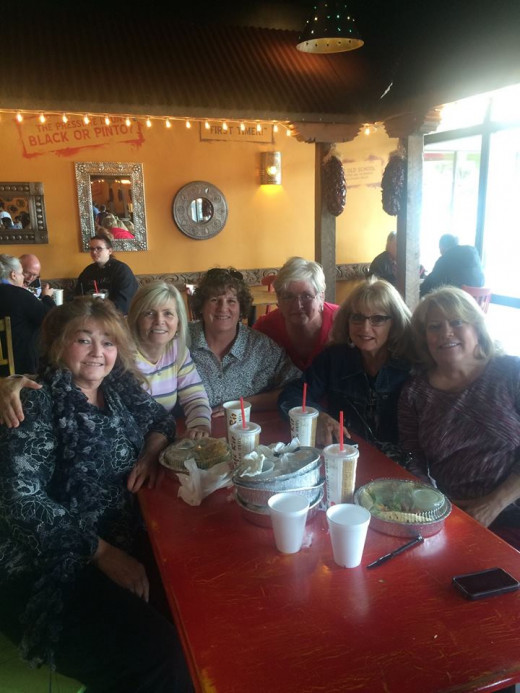 Fun luncheon with old classmates