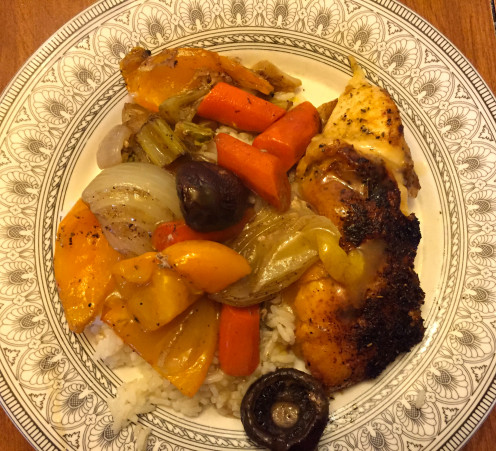 More Fresh Vegetables with Chicken