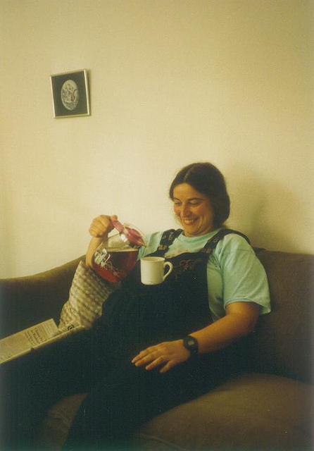 Being pregnant doesn't mean you can't enjoy a warm cup of tea.