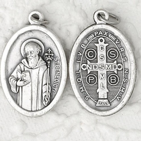 The St Benedict medal is inscribed with a powerful exorcism prayer on it. This medal offers strong protections against demonic and negative spirits. St. Benedict was the founder of the Benedictine monastic order, and many stories involving the barrin