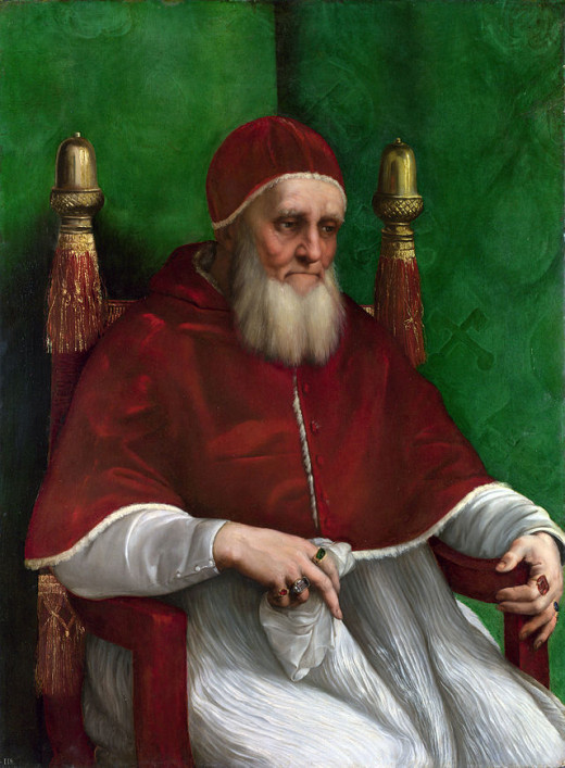 Rapahel, Portrait of Julius II (1503), London National Gallery