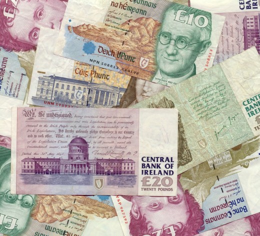 Ireland Irish Punt banknotes
