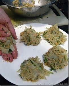 Forming Patties to be fried in oil