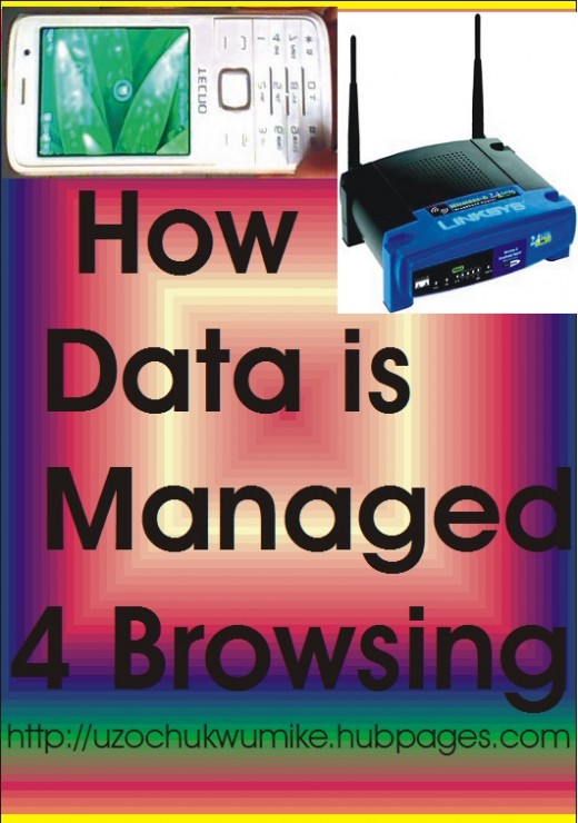 How to properly manage your available data for browsing purpose. The picture is designed with router and phone.