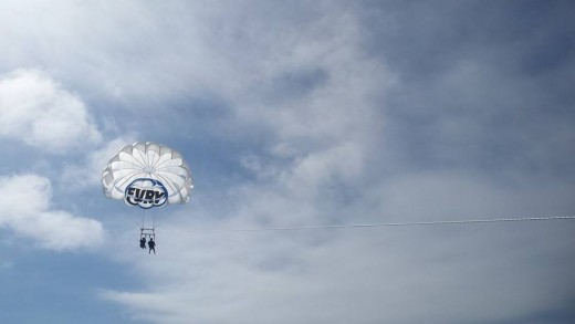 Stage 2: The wind gathers under our chute.