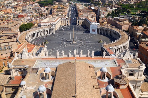 View From the Top of the Dome of St. Peter's Basilica View From the Top of the Dome of St. Peter's Basilica