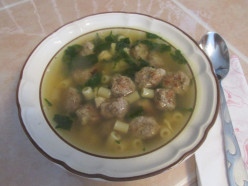 Italian Wedding Soup with Spinach