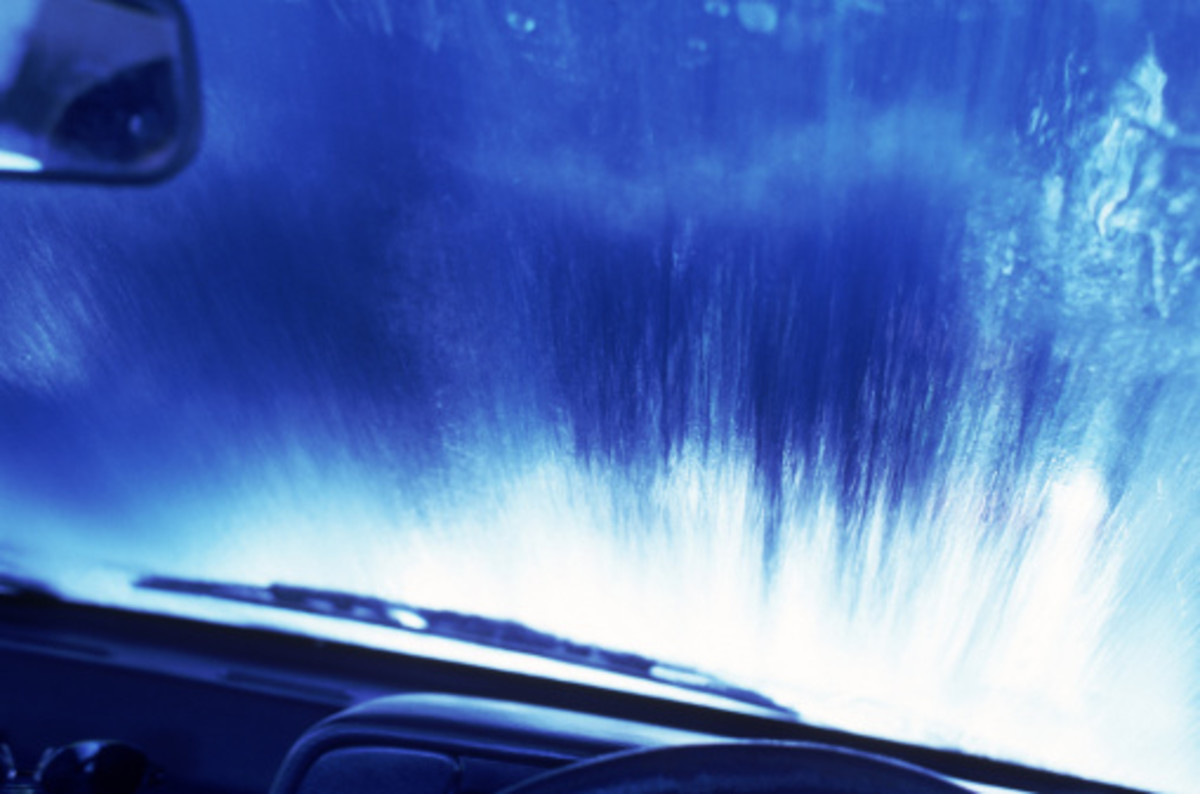Windscreen in Car Wash