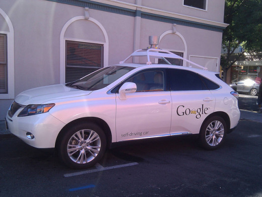 A later version of Google's self-driving car