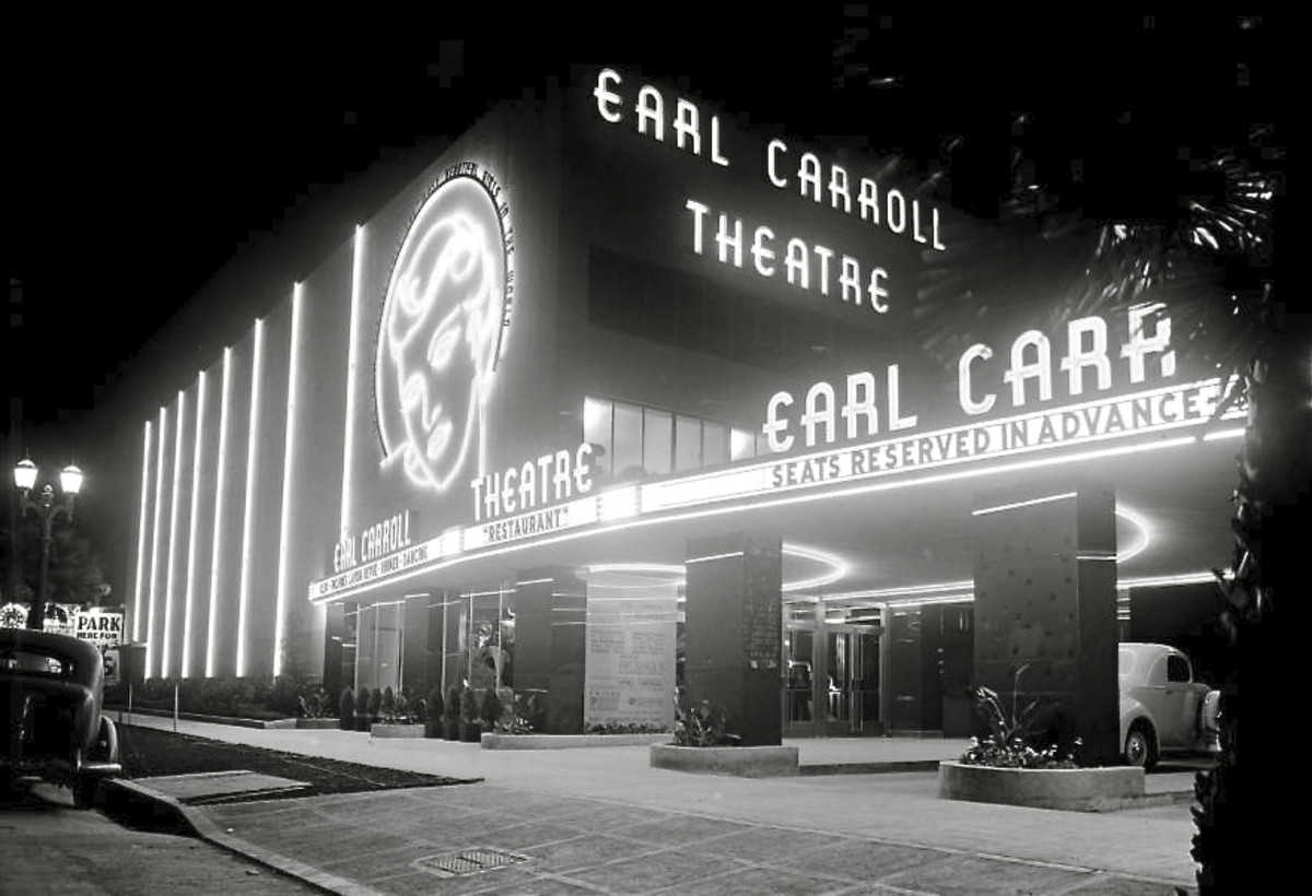 Earl Carroll Tiyatrosu 6230 Sunset Bulvar, Hollywood 1940'lar