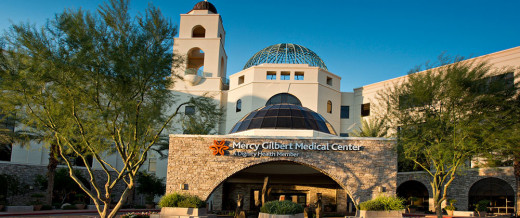 "The three friends walked into Mercy Gilbert Medical Center."