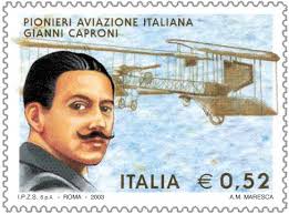 Giovanni Battista Caproni depicted on a modern Italian postage stamp.