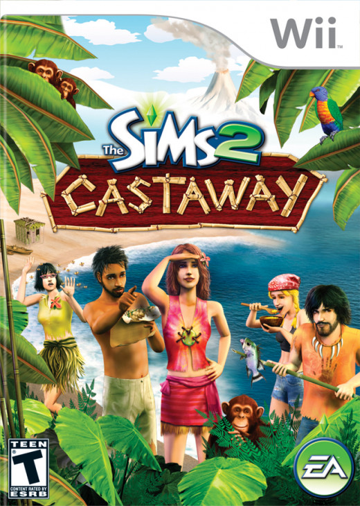 Sims 2: Castaway Box Art