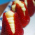 Cream-cheese filled strawberries. Simple but divine.