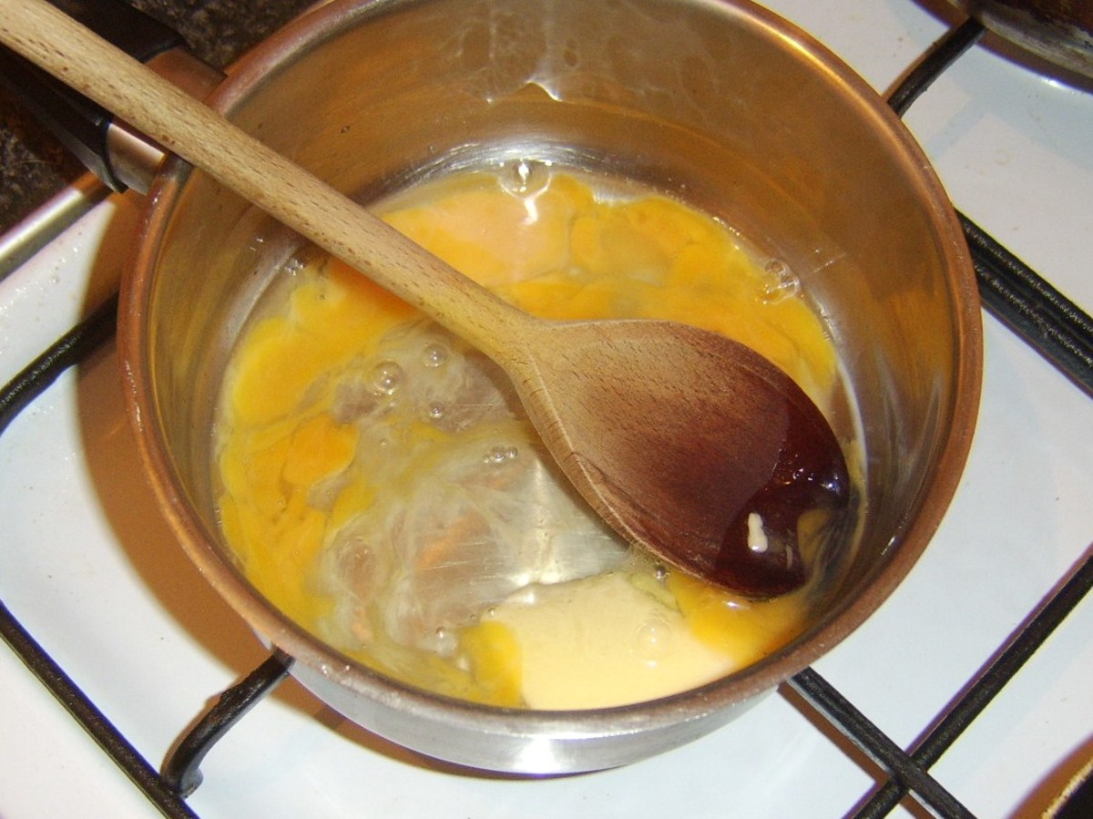 Making scrambled egg