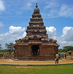 Beach temple at mahabalipuram, India