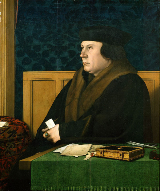 Portrait of Thomas Cromwell, one time ally of  Anne's who betrayed her for Henry VIII.  By Hans Holbein the Younger  c. 1532